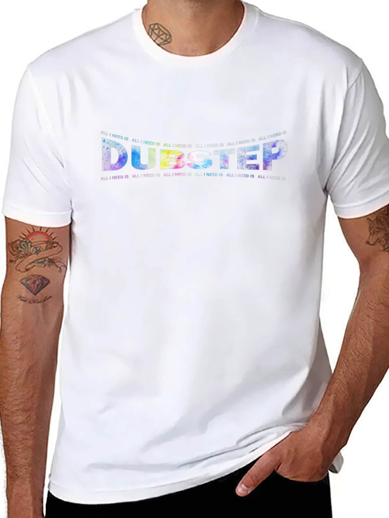 Dubstep All I Need Is Crewneck T-Shirt