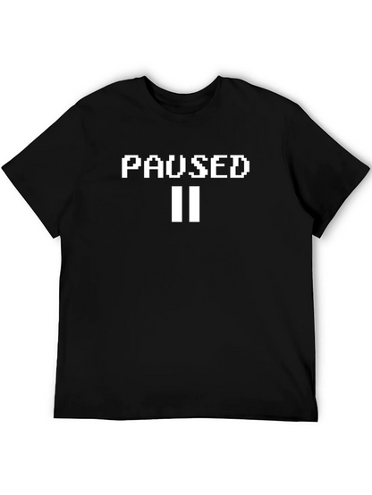 Paused Graphic Tee - Gamer Style