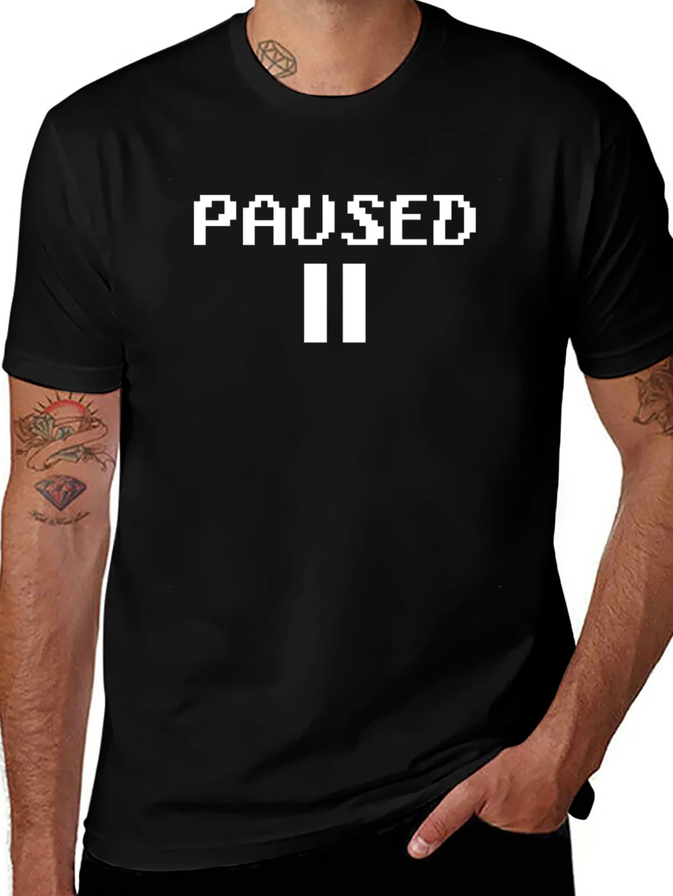 Paused Graphic Tee - Gamer Style