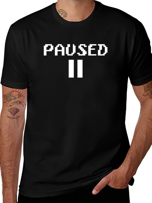 Paused Graphic Tee - Gamer Style