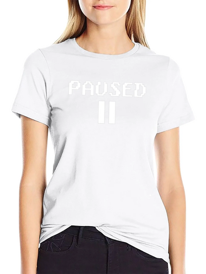 Paused Graphic Tee - Gamer Style