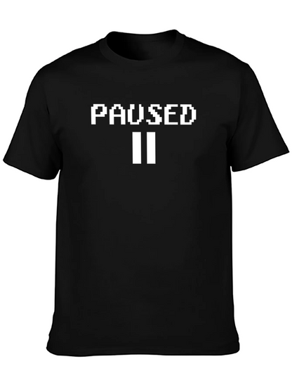 Paused Graphic Tee - Gamer Style