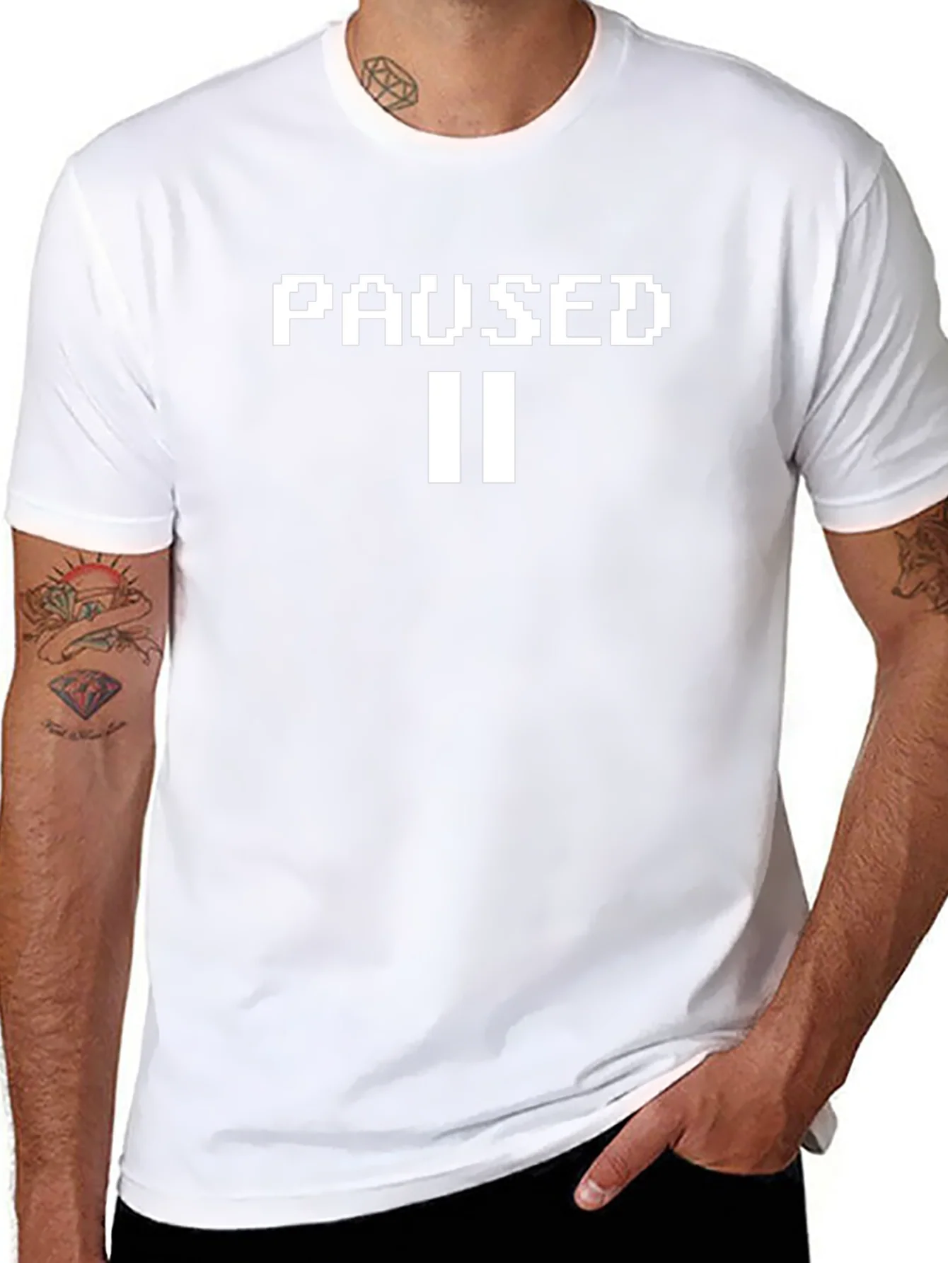 Paused Graphic Tee - Gamer Style
