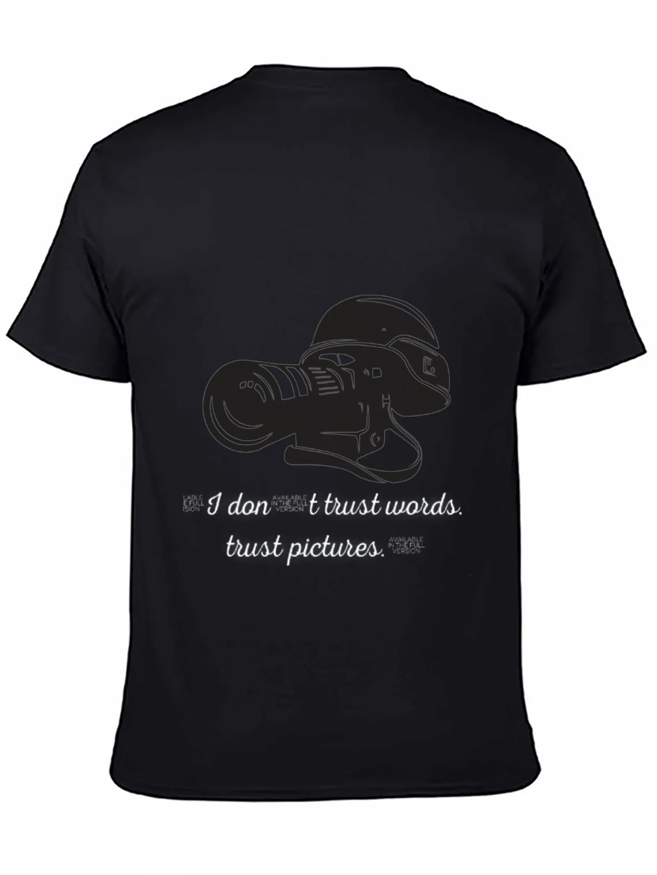 Trust Pictures Black Graphic Tee