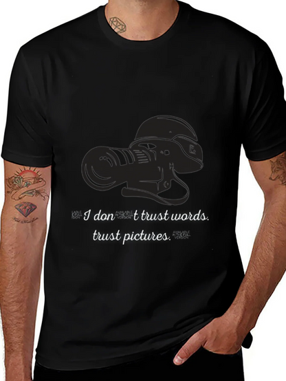 Trust Pictures Black Graphic Tee