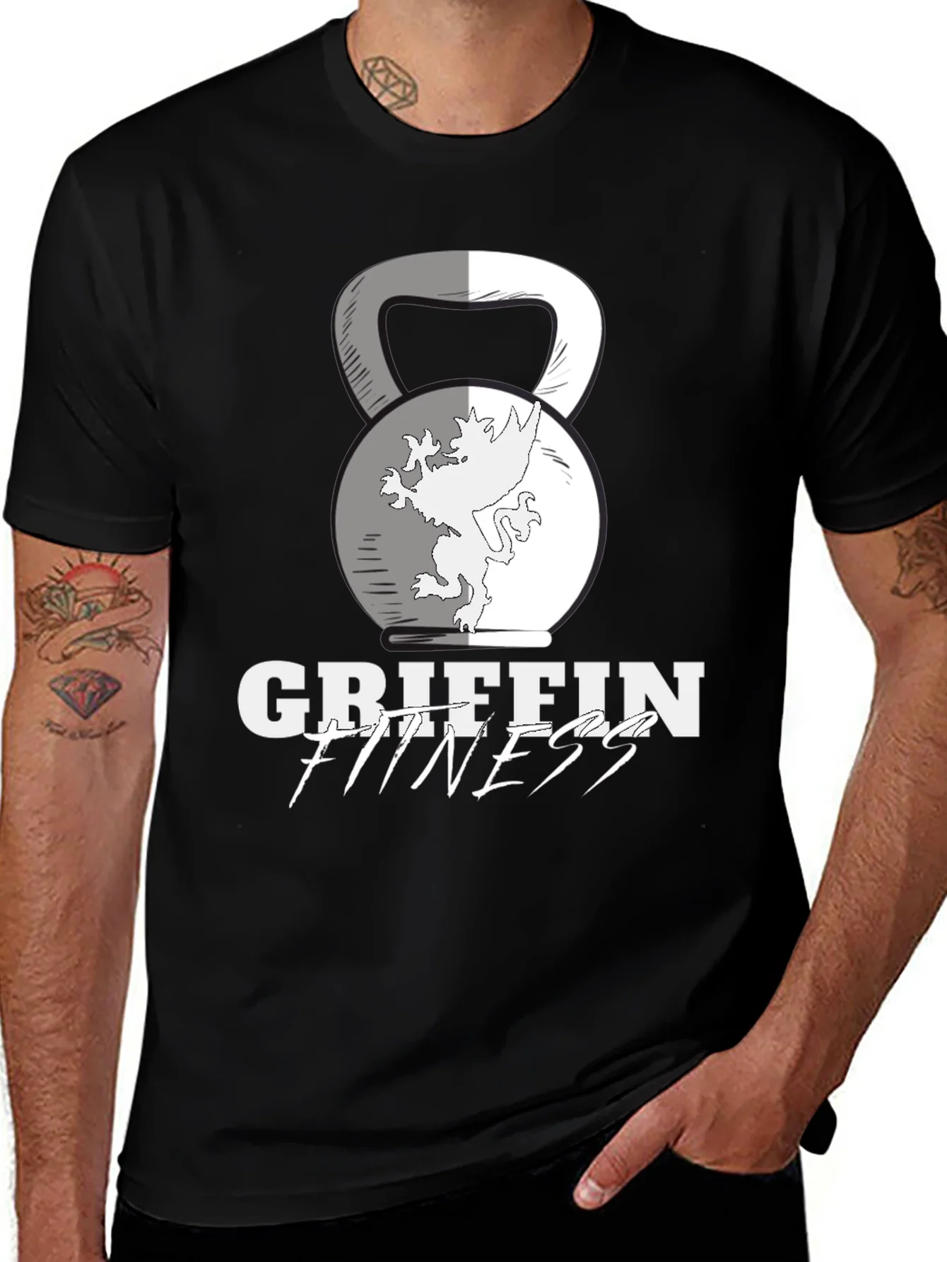 Griffin Fitness Black T-Shirt