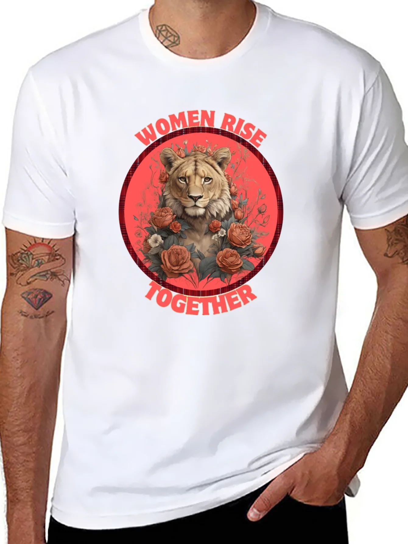 Women Rise Together Lion T-Shirt