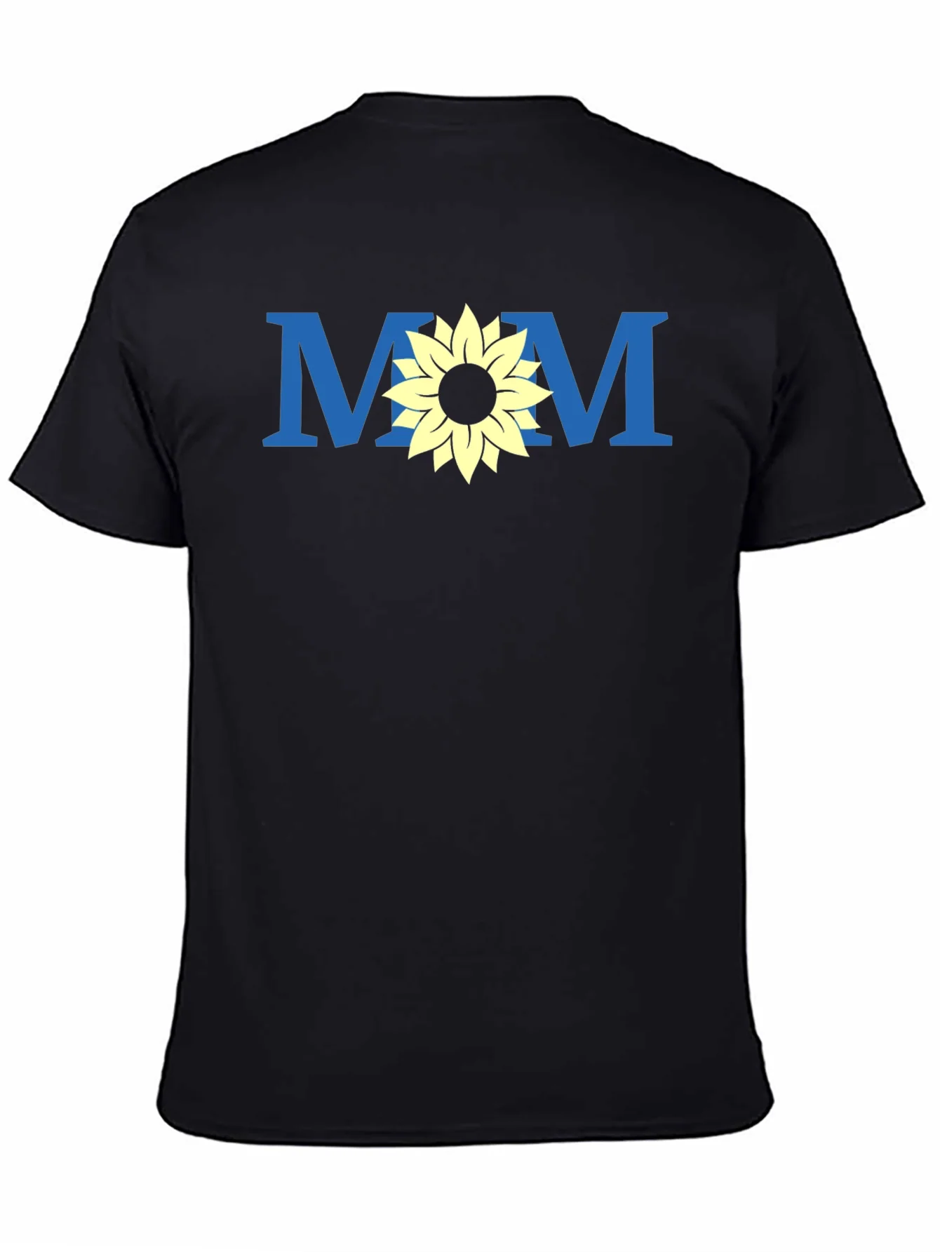 Mom Sunflower Graphic Tee - Black Unisex T-Shirt