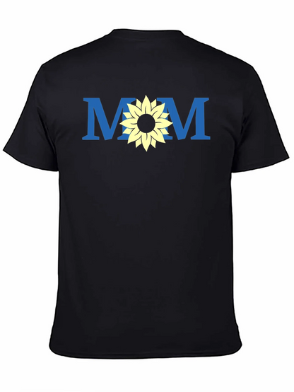Mom Sunflower Graphic Tee - Black Unisex T-Shirt