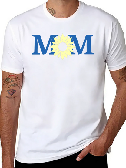 Mom Sunflower Graphic Tee - Black Unisex T-Shirt