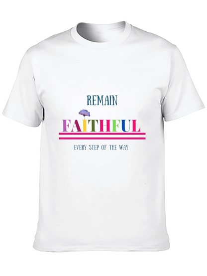 Remain Faithful Graphic Tee - Christian Apparel