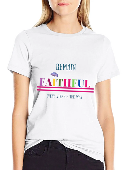 Remain Faithful Graphic Tee - Christian Apparel
