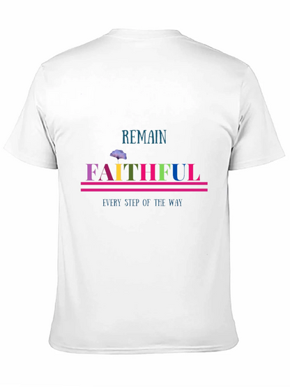 Remain Faithful Graphic Tee - Christian Apparel