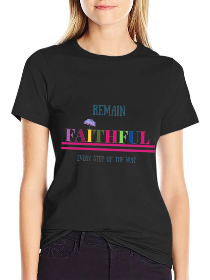 Remain Faithful Graphic Tee - Christian Apparel