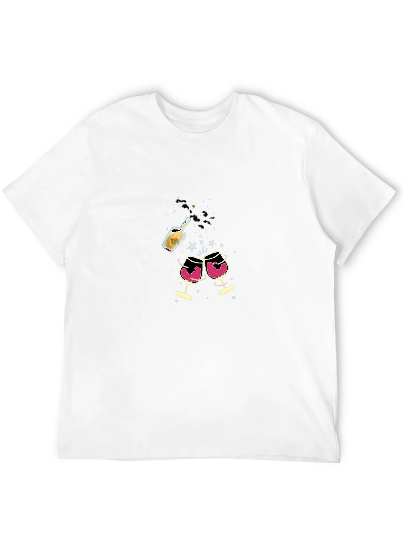 Celebration T-Shirt - Wine & Champagne