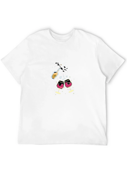 Celebration T-Shirt - Wine & Champagne