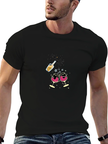 Celebration T-Shirt - Wine & Champagne