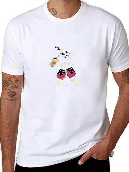Celebration T-Shirt - Wine & Champagne