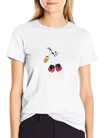 Celebration T-Shirt - Wine & Champagne