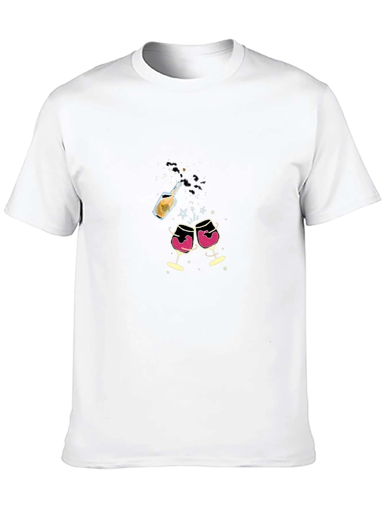 Celebration T-Shirt - Wine & Champagne
