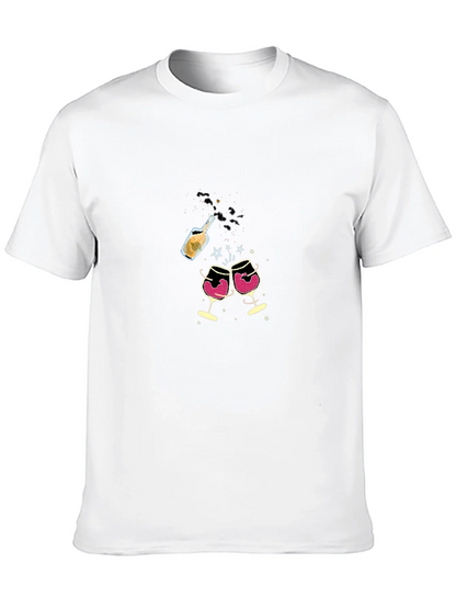 Celebration T-Shirt - Wine & Champagne