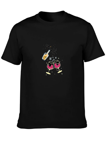 Celebration T-Shirt - Wine & Champagne