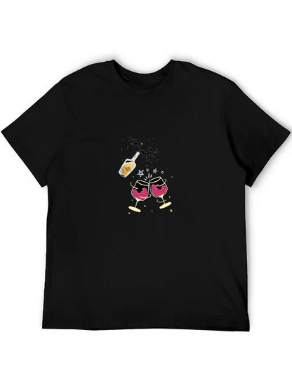 Celebration T-Shirt - Wine & Champagne