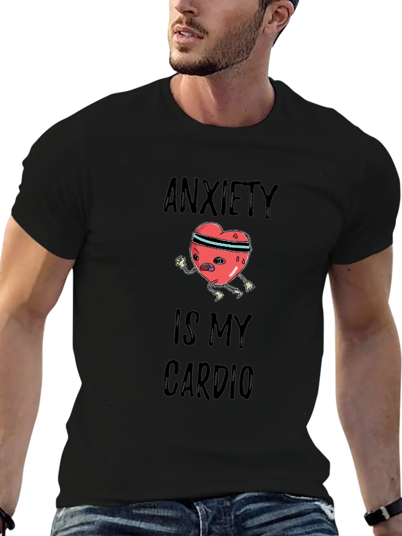 Anxiety is My Cardio Graphic Tee