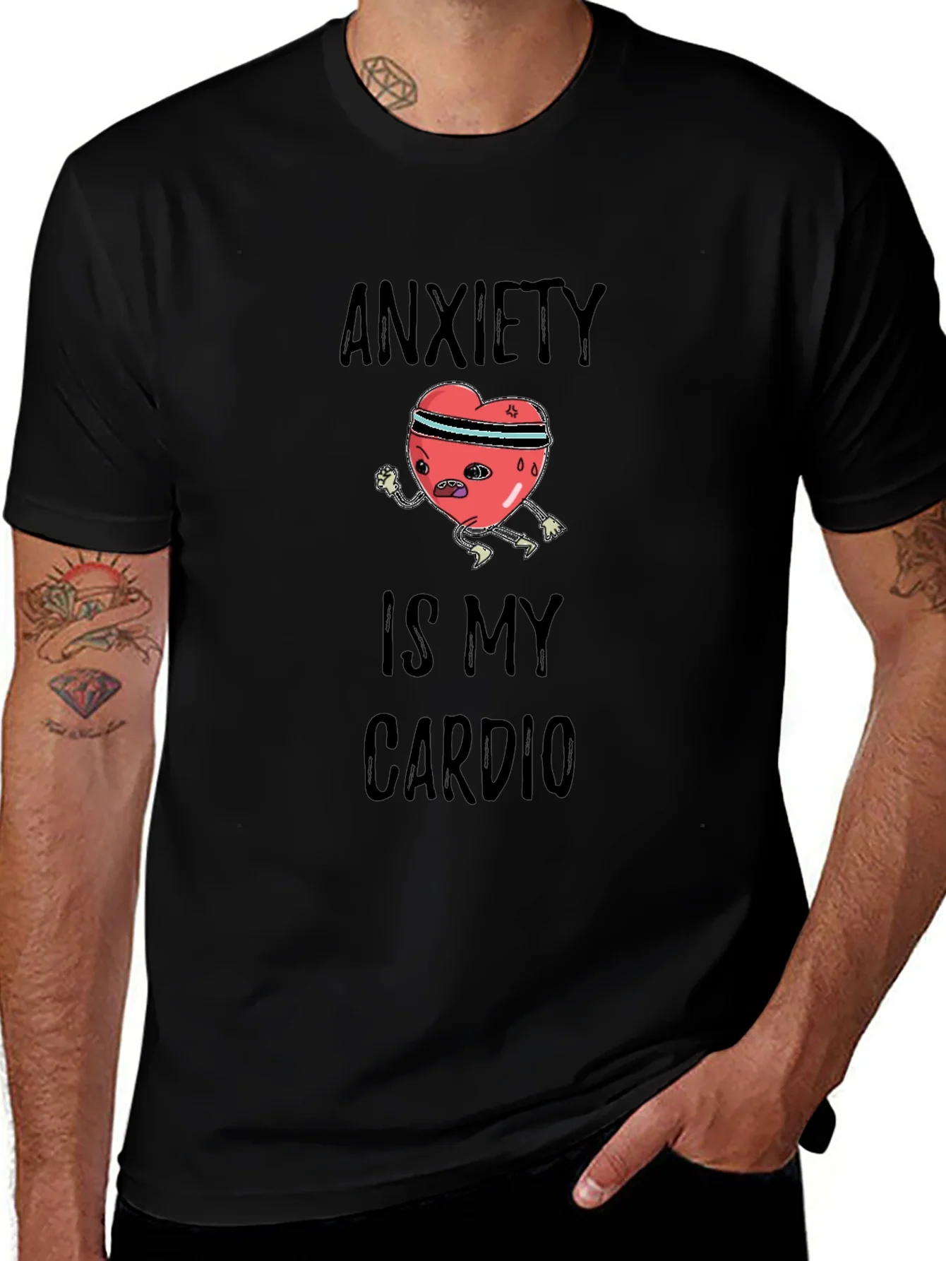 Anxiety is My Cardio Graphic Tee