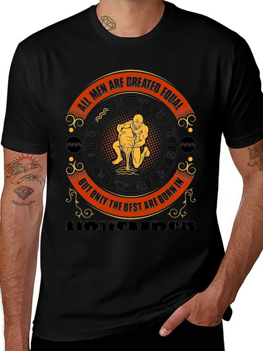 Zodiac Sign T-Shirt - All Men Are Created Equal Born in November