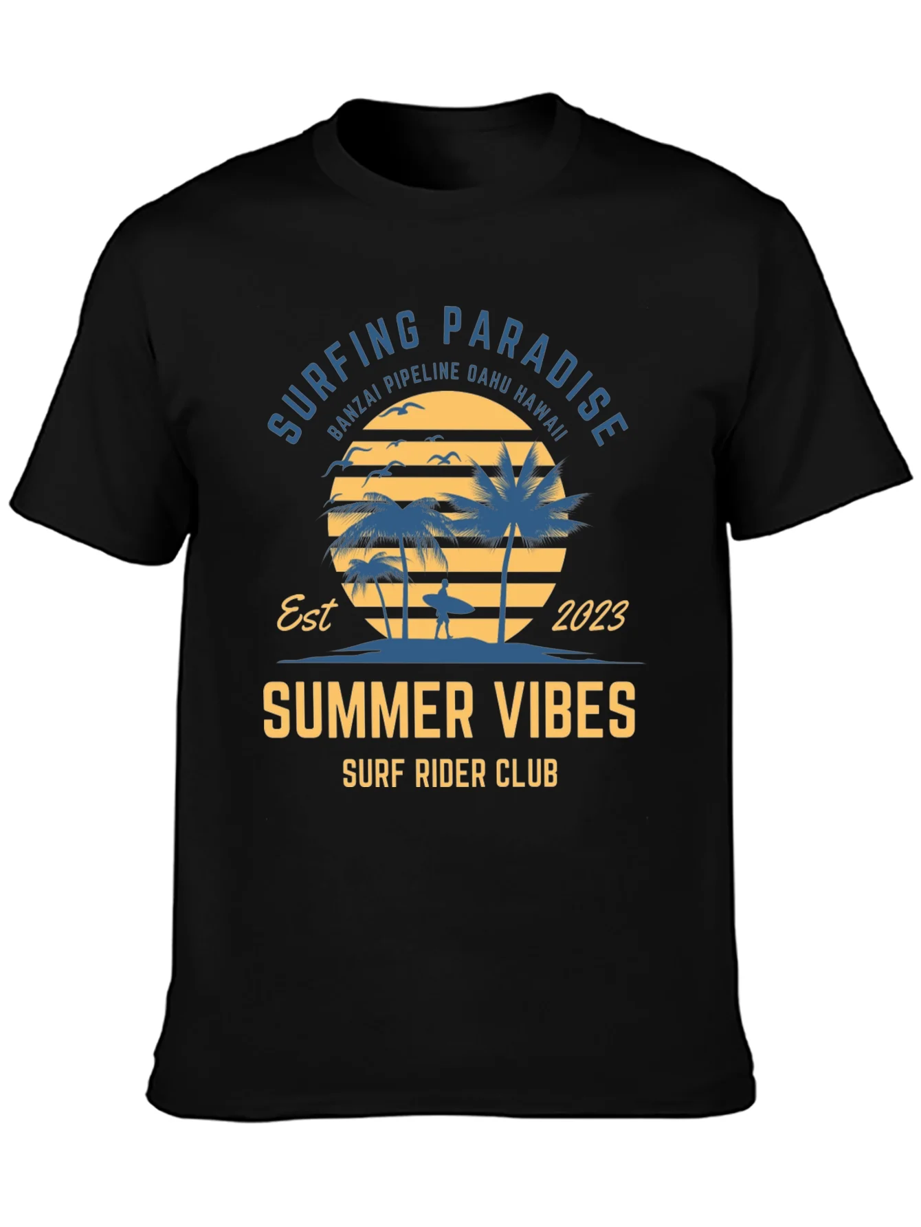 Summer Vibes Surf Rider Club T-Shirt
