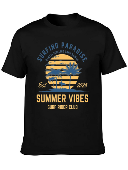 Summer Vibes Surf Rider Club T-Shirt