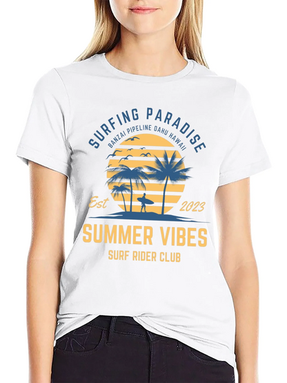 Summer Vibes Surf Rider Club T-Shirt