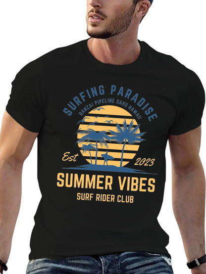 Summer Vibes Surf Rider Club T-Shirt