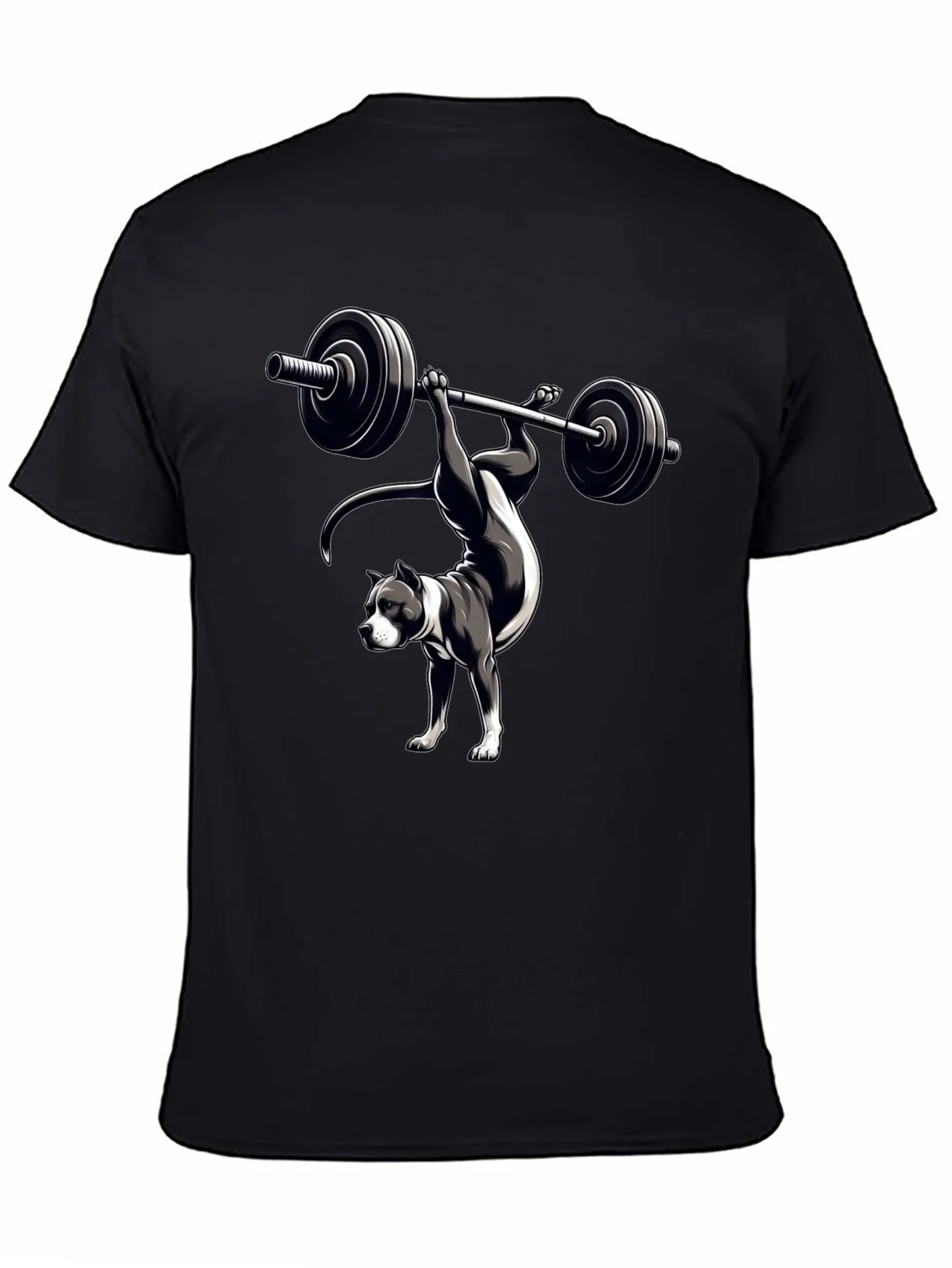 Pitbull Weightlifting T-Shirt - Dog Workout Tee