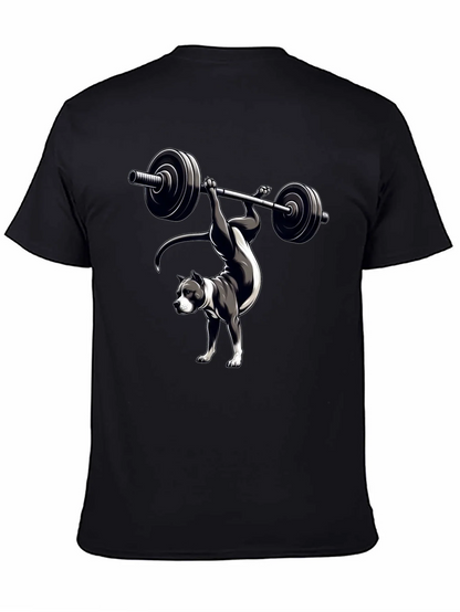 Pitbull Weightlifting T-Shirt - Dog Workout Tee