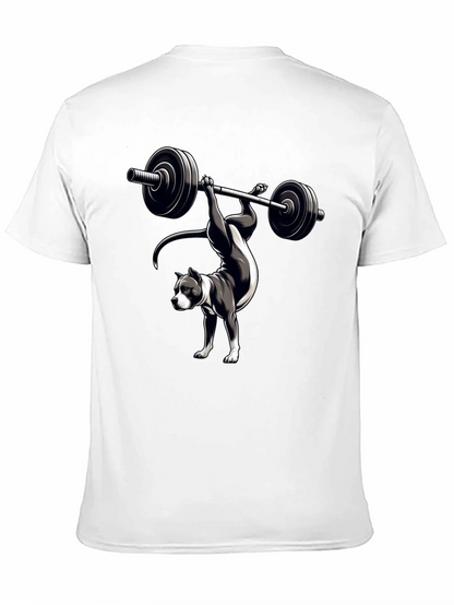 Pitbull Weightlifting T-Shirt - Dog Workout Tee